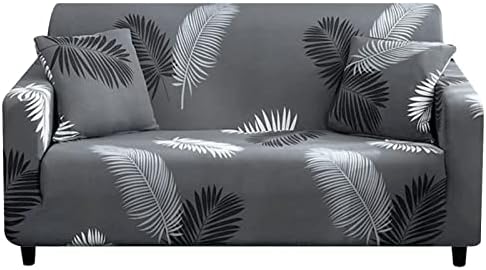 HEYOMART Sofa Cover High Stretch Elastic Fabric 1 2 3 Seater Sofa Slipcover Chair Loveseat Couch Cover Polyester Spandex Furniture Protector Cover with 1 Pillowcase (2 Seater, Pattern #Bird)