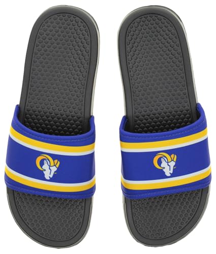 Image of FOCO NFL Team Printed Slide Sandals - Officially Licensed Football Fan Footwear for Comfort & Style