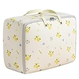 Dcaknri Bolsa de almacenamiento extra grande para ropa de cama con doble cremallera, tela Oxford 600D, impermeable, diseño plegable, bolsas de almacenamiento de gran capacidad para mudanzas