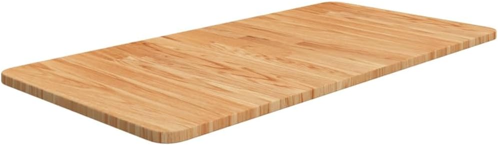 Blat umywalki, jasnobrązowy, 80 x 40 x 1,5 cm, lite drewno do łazienki, kuchni, warsztatu, na biurko, odporny na działanie wody, odporny na zarysowania, nadaje się do renowacji i
