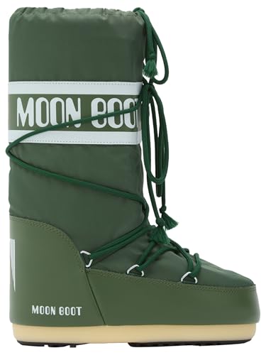 Moon Boot Icon Nylon Snow Boots Unisex Forest Green 9-11.5