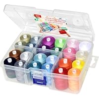 24 Colors Sewing Thread Spools for Hand & Machine Sewing, Emergency and Travel, DIY and Home, 24Colors 270Yards per Polyester Thread Spools