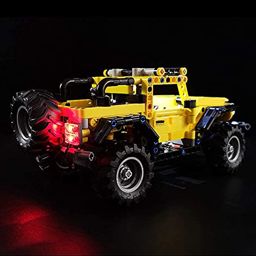 FYHCY LED Beleuchtungsset für Lego Technik Jeep Wrangler 42122 LED-Licht für Lego Technik (Lego Modell Nicht Enthalten… – Bild 5