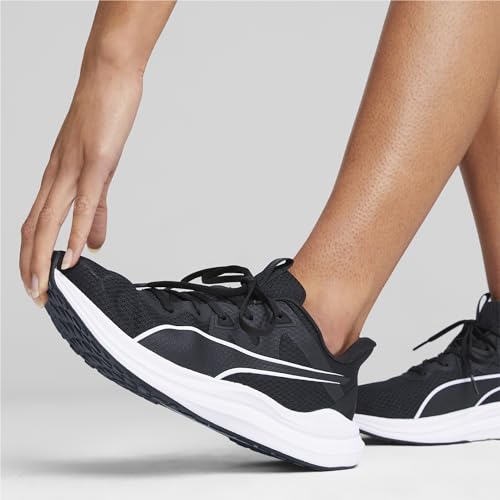PUMA Unisex Reflect Lite Zapatillas para correr en carretera, Black White, 42.5 EU - imagen 2