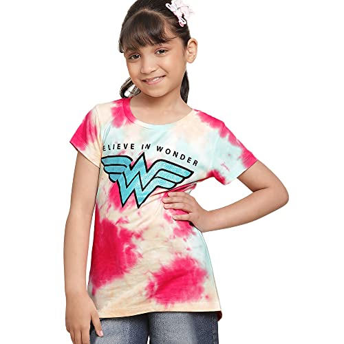 Image of Kidsville Girl's Printed Regular Fit T-Shirt