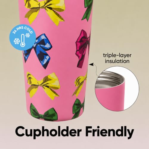 Image of HomeCloud 900ML Stainless Steel Water Bottle - Double-Wall Vacuum Insulated, Leakproof Straw Lid, BPA-Free Reusable Travel Flask with Two-Way Spout for Gym, Office & Outdoor Use (Pink Multi)