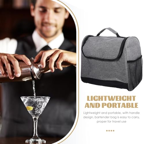 Sacoche barman compartiments rembourrés en nylon pour transporter vos accessoires de bar - 5