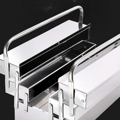 Boîte à outils cantilever sécurisée à ouverture dépliante