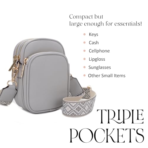 Image of Mali+Lili, Josie Triple Zip Crossbody Bag