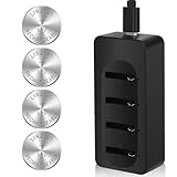 Fitinoch Rechargeable 3.7V CR2025 Battery, Button Battery Can Replace 3v Lithium Batteries with Coin Battery Charger, 4 Pack