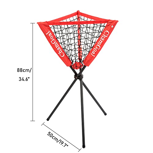 Chamgoal Ball Caddy Baseball Softball Portable Batting Practice Ball Caddy Stand For Hitting Batting Pitching Practice Training Baseball Holders Reduce Back Bending Pressure With Portable Carry Bag #TOP7