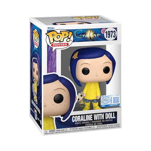 Funko Pop! Movies: Coraline - Coraline with Doll - Figura de Vinilo Coleccionable - Idea de Regalo - Mercancia Oficial - Juguetes para Niños y Adultos - Cartoon/Animation Fans