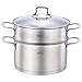304 Vapore A Vapore In Acciaio Inox/Pentola A 1 Strato Con Vapore Con Vapore 22 Cm Addensato Adatto For Stufa A Gas/Fornello A Induzione Adatto For 1-3 Persone