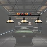 Willbebest Island Light, Hanging Pool Table Lights, Billiards Table Light Fixture, Billiard Pendant