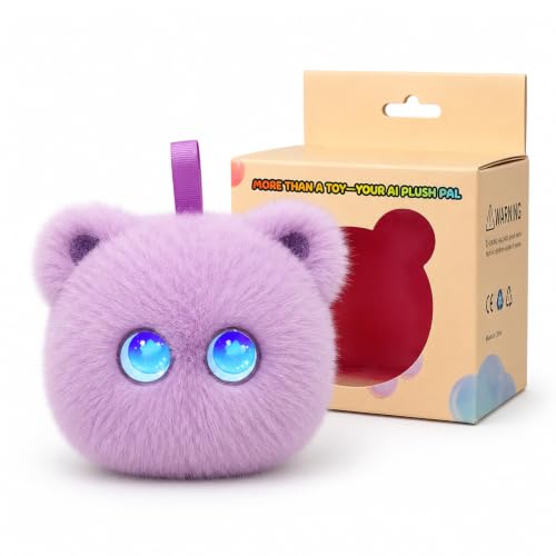 LICAEVEY Juguete de Peluche Interactivo con IA, Animal de Peluche Que Habla en Tiempo Real en 66 Idiomas con Reconocimiento de Voz, para Niños a Partir de 3 Años (Violeta) LICAEVEY Juguete de Peluche Interactivo con IA, Animal de Peluche Que Habla en Tiempo Real en 66 Idiomas con Reconocimiento de Voz, para Niños a Partir de 3 Años (Violeta)