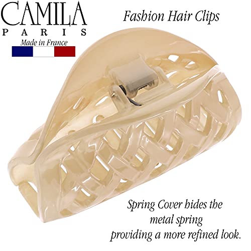 Camila Paris CP3204 Pinza de Pelo Francesa para Mujeres con Cabello Voluminoso y Grueso, 2.75 pulgadas, Durable y Estilizada miniatura 5