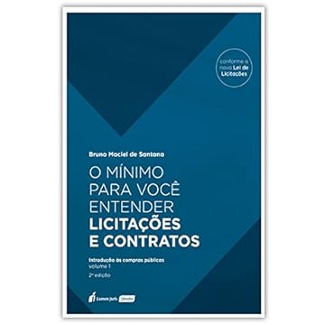 Capa do livro Mínimo Para Você Entender Licitações e Contratos - Volume 1 - 2ª Ed. - 2021