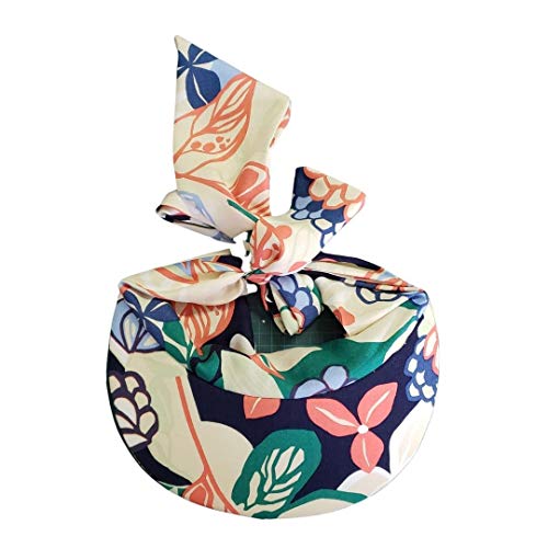 Canga Toalha e Viseira folhas Lar em Cor