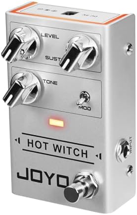 JOYO Fuzz Pedal Multiple Fuzz Effects Guitar Pedal for Electric Guitar from Modern to Vintage Classical Tone True Bypass (HOT WITCH R-25)