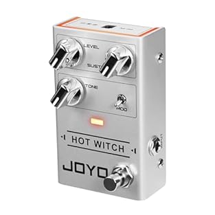 Deliver 2 modes fuzz effects guitar pedal from smooth & modern to fierce & vintage tone for solo electric guitarist. Control knobs: Level/Sustain/Tone knobs and Vintage & Modern fuzz mode toggle switch. Innovative JOYO R Series ambience LED lights de...
