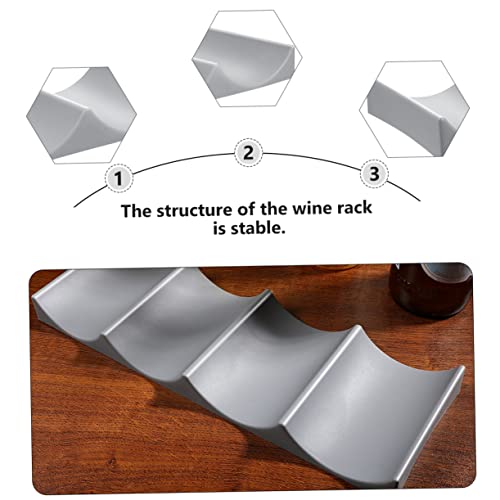 Soporte para botellas de vino estilo europeo 4 piezas miniatura 2