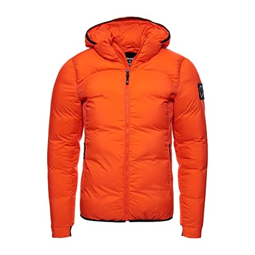 Superdry Expedition Down-Cortavientos Chaqueta, Bold Orange, XXL para Hombre