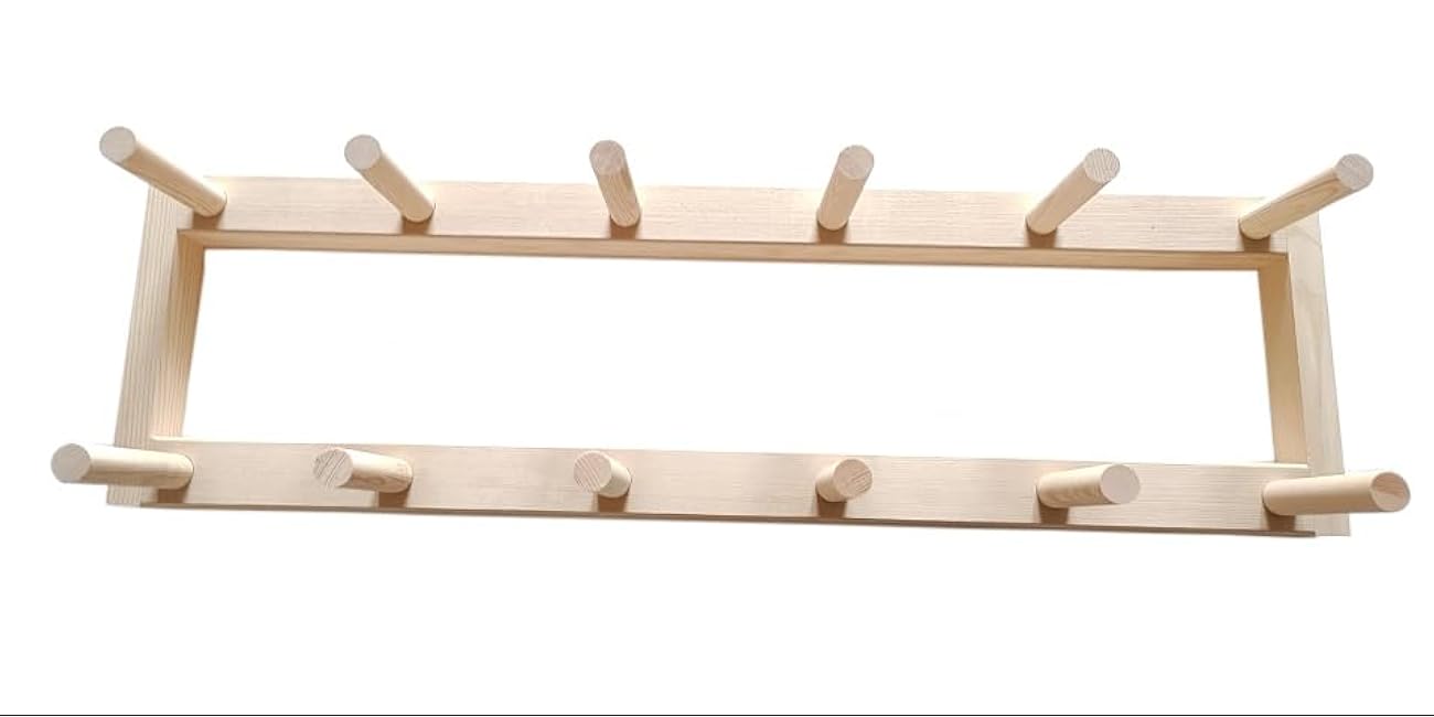 MAUMI Horizontal Plate Bar Rack, Wood