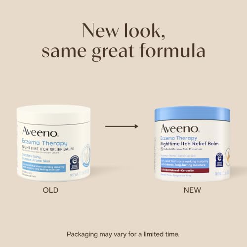 Aveeno Eczema Therapy Nighttime Itch Relief Balm,Fragrance-Free, 11 oz - image 2
