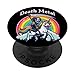 Death Metal Grim Reaper Riding a Unicorn PopSockets Adhesive PopGrip