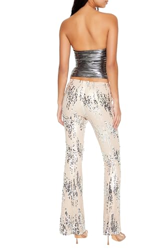 Forever 21 womens Abstract Sequin Flare Pants4