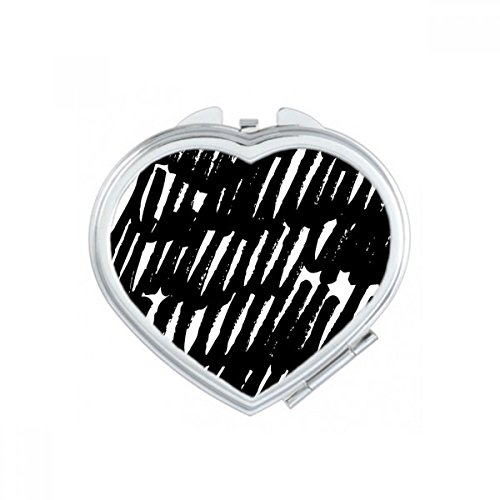 Miroir compact de sac texture brushwork pour retouches maquillage au bureau