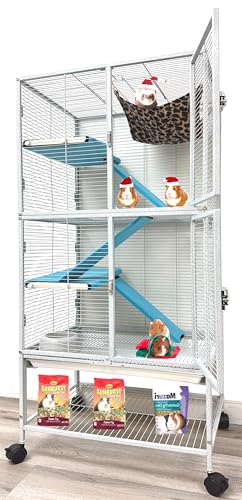 Large Multi-Tier Small Animal Cage with Stand