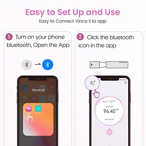 Femometer Digital Basal Thermometer With Backlit Led Screen,Intelligent Bbt Thermometer,Fertility Monitor Period Tracker, Sync With Femometer App #TOP3