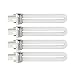 Tinksky, set da 4 bulbi a raggi UV a forma di U da 9 W, 365 nm, per lampade per unghie a raggi UV