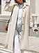 Tankaneo Womens Long Trench Coat Single Breasted Oversized Windproof Overcoat Fashion Outerwear