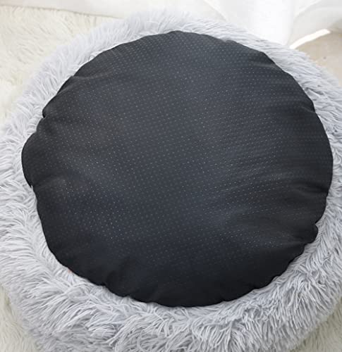 Fluffy Cat Cave Bed Tent Kitten Bed Faux Fur Pet Bed Plush Donut Round Burrowing Cave Hooded Cat Bed Washable Non Slip Self Warming Indoor Sleeping Bed,S-40Cm,Green #TOP2