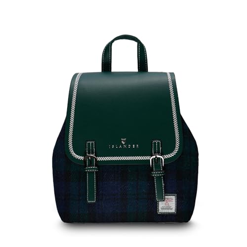 Harris Tweed® Jura Backpack, Black Watch, 24cm*12cm*28cm