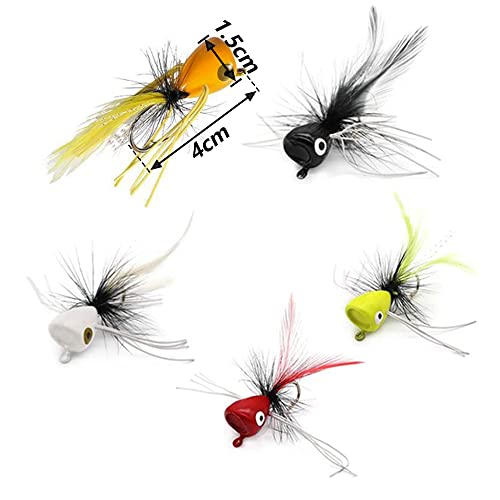 Sctmda 15 Stück Fliegenfischen Set Angeln Bass Pike Fliegen Döbel Fly Fisch Köder Zum Fliegenfischen Fliegen Kit Angeln Nymphs Forellenfliegen Forelle Sitzstange für Barsch Angelzubehör - Image 4