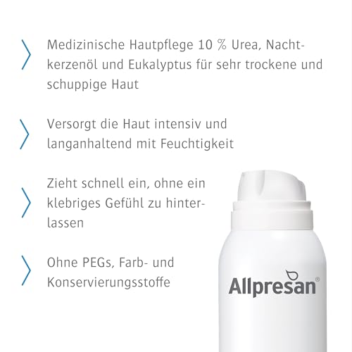 Allpresan Limited Edition HYDRO INTENSIVPFLEGE Körper Schaum-Creme für sehr trockene bis schuppige Haut mit Eukalyptus, 125 ml