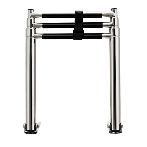 Manifish-Made 3 Step Stainless Steel Telescoping Boat Ladder Swim Step