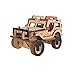 Dlong 3D Wooden Model Toy Kit DIY Assembly Construction Jigsaw Puzzle Woodcraft Set Build Jeep Car Kit Kids Wooden Puzzle Model Kit Toy