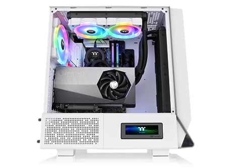 Miniatura 2 de Thermaltake Ceres 300 TG ARGB | Caja ATX Mid Tower | Paneles Perforados para Alto Flujo de Aire | 3 Ventiladores Preinstalados | Admite Radiador de 360mm | Blanco Nieve