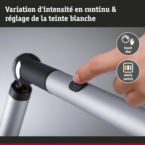 Lampe de bureau LED FlexBar Paulmann pour télétravail et lecture