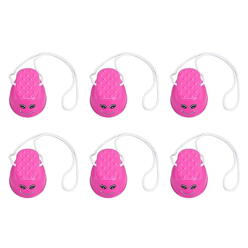 Pilipane Zancos para Caminar para niños, Paquete de 6 Juguetes de Entrenamiento de Equilibrio con Textura Resistente, mejoran la coordinación, Control Corporal, Equipo de Juego al Aire (Rosa)