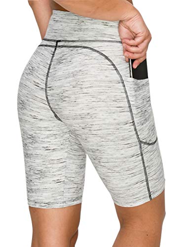 Image of ALWAYS Women's High Waist Bike Shorts - Athletic Workout Tummy Control Stretch Running Yoga Pants