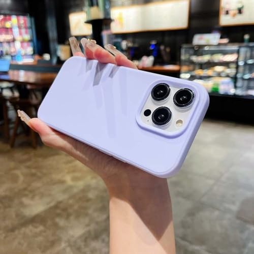 Coque iPhone 15 Pro Max antichoc violet clair en TPU flexible protecteur