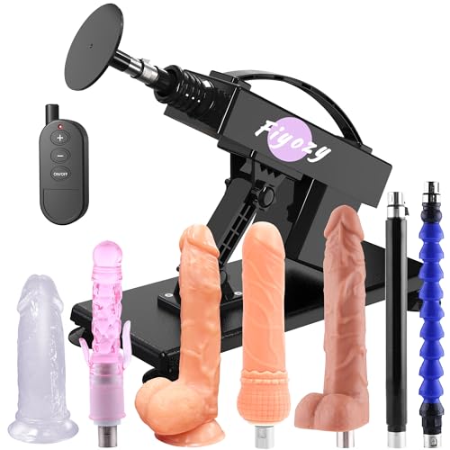 Sex Machine Dildo Machine Fucking Machine with Suction Cup Adapter,Thrusting Machine with Realistic Dildo,Love machine with Remote Control,Automatic Sex Machines with 3XLR Connector Sex Toys for Women