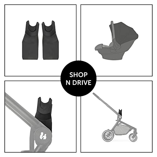 Miniatura 2 de Hauck Adaptador Para Silla De Coche Bebe Para Sillas De Paseo Move So Simply, Compatible Con Portabebés Drive N Care, Maxi Cosi Y Otros, 1 Par, Negro