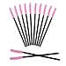 G2PLUS New 50PCS Disposable Silicone Eyelash Mascara Wands Brushes Cosmetic Eyelash Extension Applicators Professional Makeup Tool Set(Blade-shape)