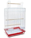 BPS Jaula Loro Metal para Pájaros Jaula Grande con Comedero Bebedero Saltador Cubeta Color envia al Azar 41 x 49 x 76 cm BPS-1195